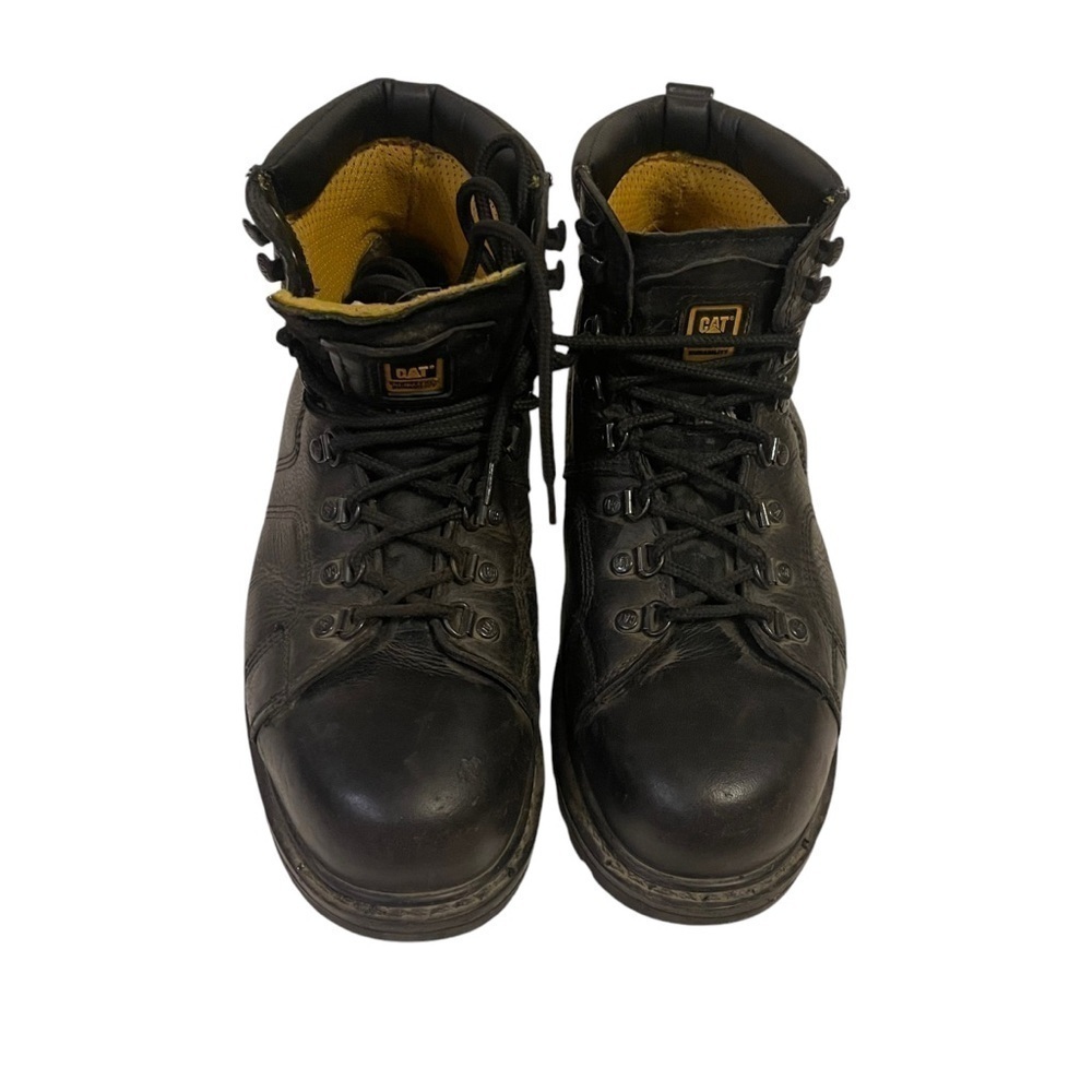 Men’s Caterpillar CAT Black Steel Toe Work Boots - Picture 3 of 9